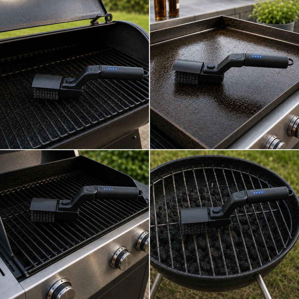GrillPro – Elektrische grillborstel met roterende borstelkop
