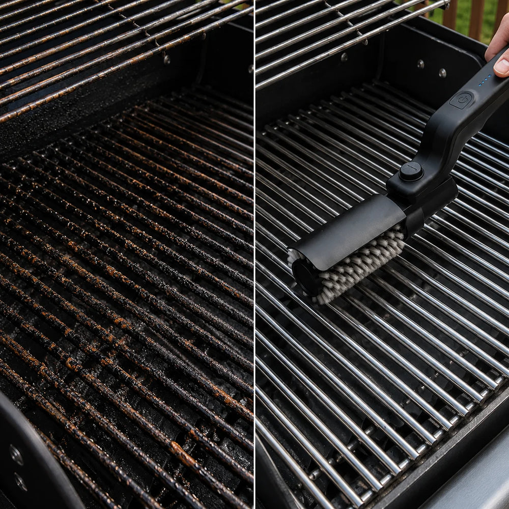 GrillPro – Elektrische grillborstel met roterende borstelkop